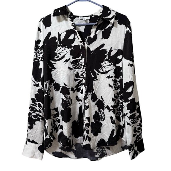 Maison D'Amelie Anthropologie Women Size Medium Button‎ Down Long Sleeve Blouse - Picture 1 of 12